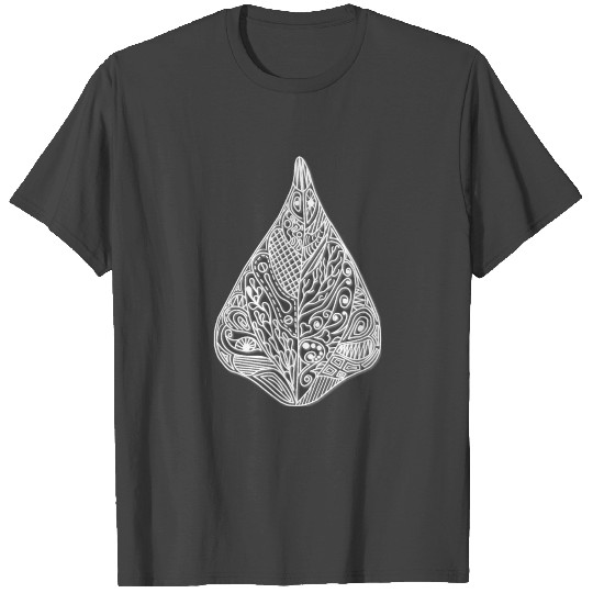bean leaf white ornaments shadow psychedelic gift T Shirts