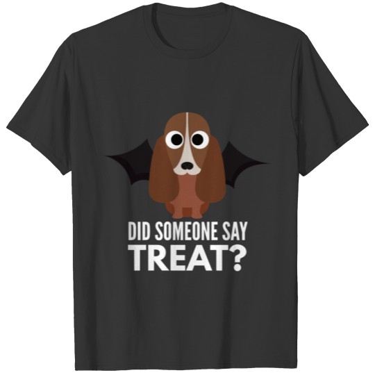 Basset Hound Halloween Trick or Treat T Shirts