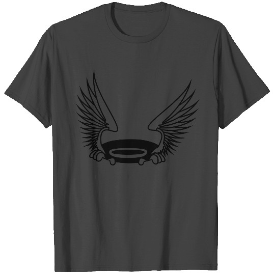 angel heaven hell wing halo hole ground hide comic T Shirts