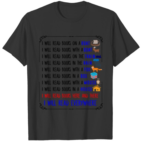 Funny Boat - I Will Read Books On A Boat - Humor T Shirts