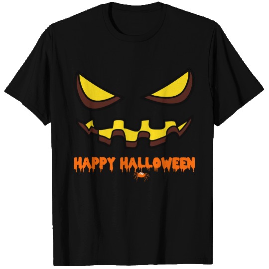 Halloween Monster Zombie Scary Horror Pumpkin Face T Shirts