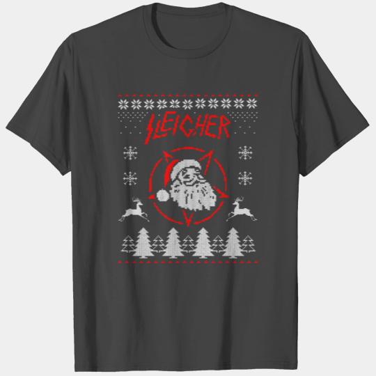 Sleigher Christmas Ugly T Shirts