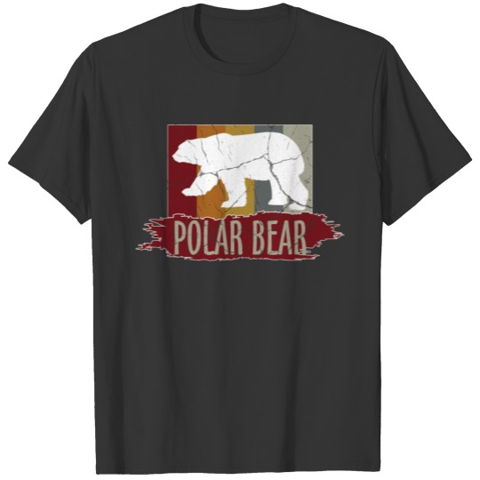 Bear Gift Cool Pole Funny Panda North Brown T-shirt