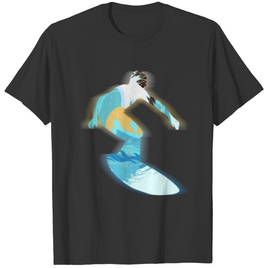 Surfing Surf Surfer Waves Gift Present Idea T-shirt