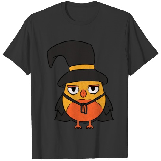 Funny And Cute Witch Owl Magican T Shirts