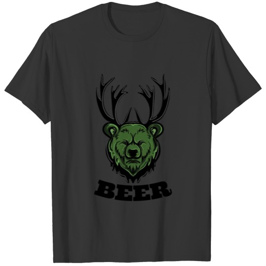 Funny Deer Bear Beer T Shirts