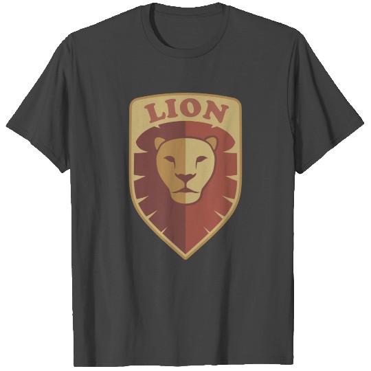 Head lion shield T Shirts