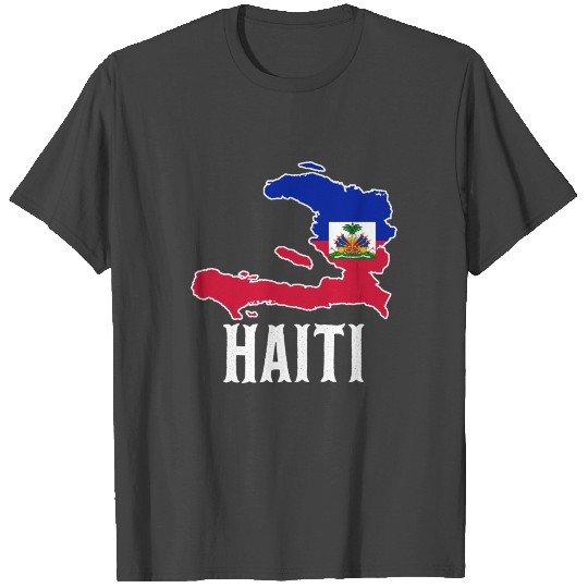 Haiti Haitian Map Roots Emblem Pride Symbol Flag T Shirts