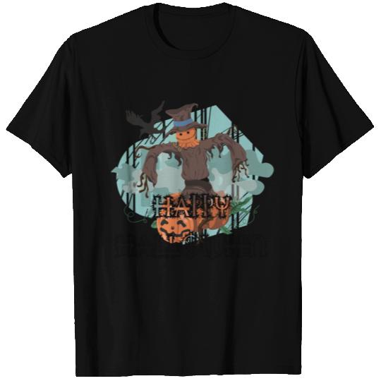 HAPPY HALLOWEEN SCARECROW T Shirts