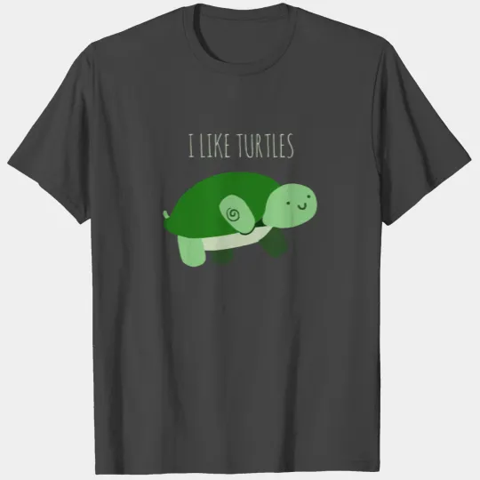 I like turtles Turtles Sea Reptile Tortoise Kids T Shirts