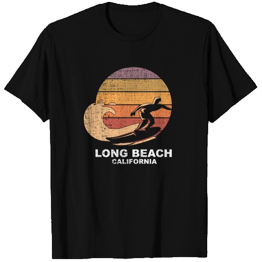 long beach Scaled Design T Shirts