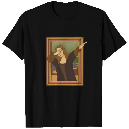 Dabbing Mona Lisa - Funny Art Design T Shirts
