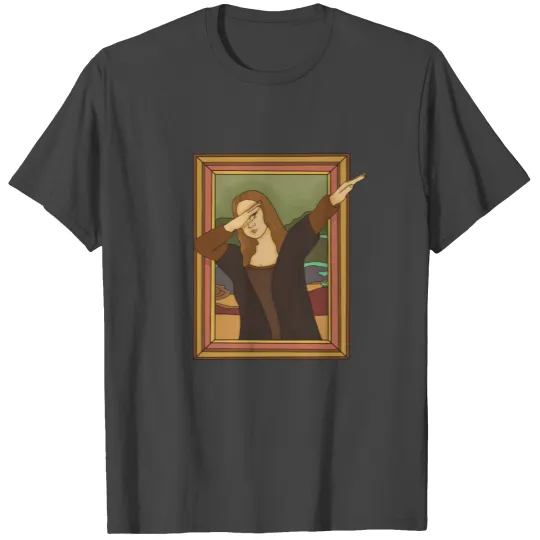 Dabbing Mona Lisa - Funny Art Design T Shirts