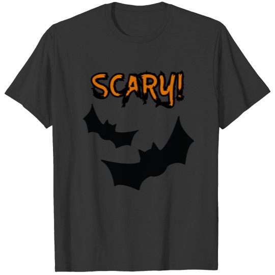 Halloween bat Scary! orange T Shirts