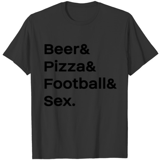 Beer Pizza Football sx Man Men Gift T Shirts