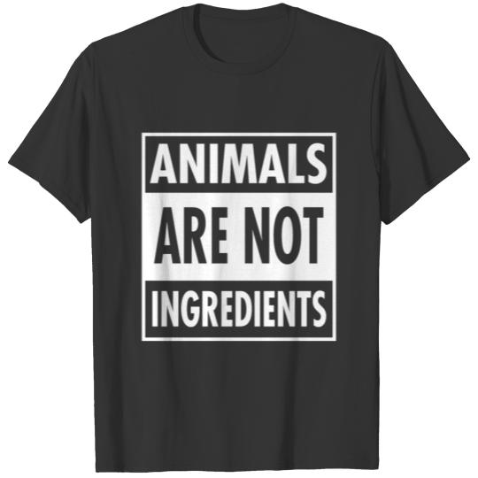Animals Not Ingredients Gift T-shirt