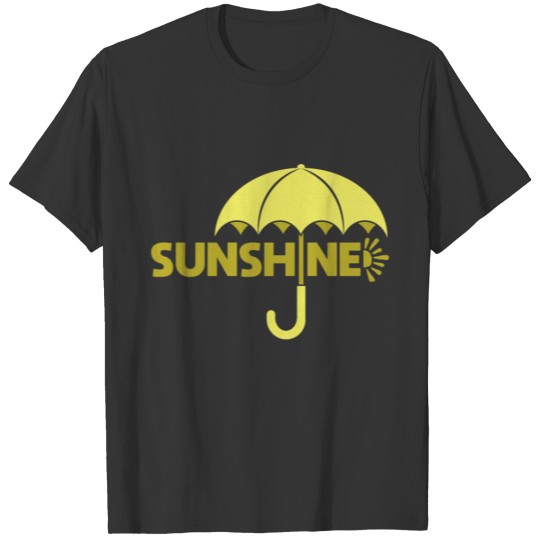 Sunshine Yellow Umbrella kids gift christmas T Shirts