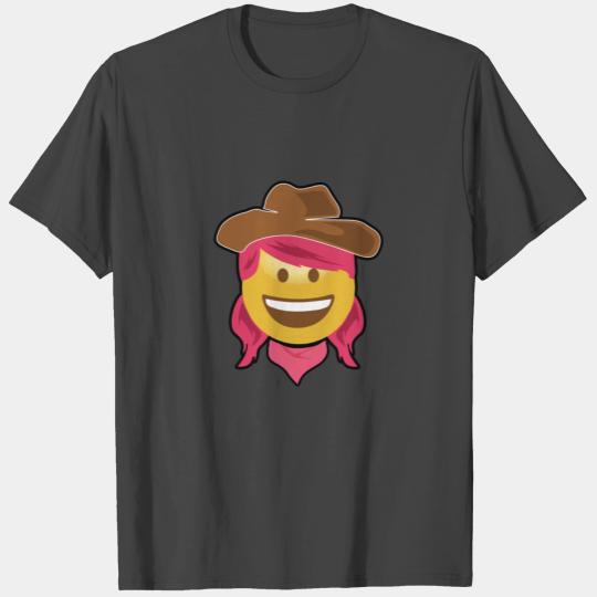 cowgirl front smiling halloween costume T Shirts