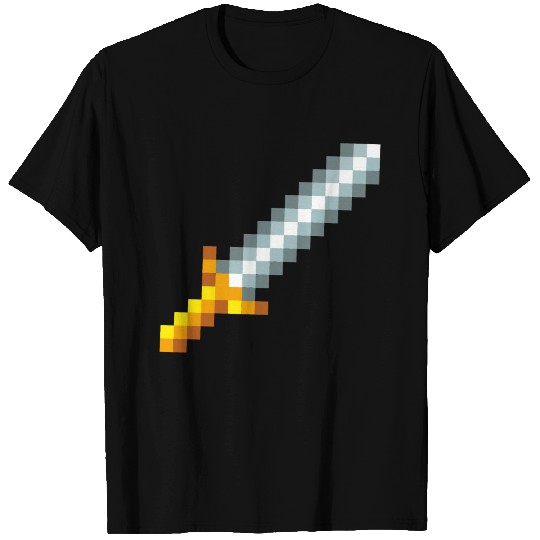 Retro 8-bit Pixel Sword T Shirts