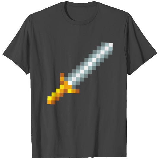 Retro 8-bit Pixel Sword T Shirts