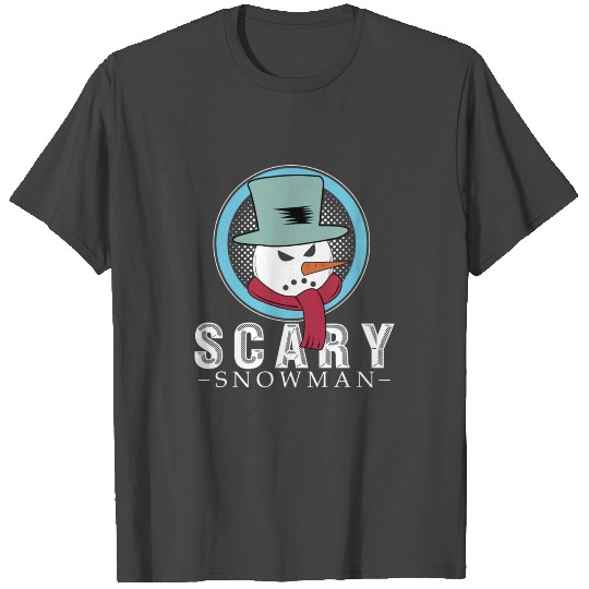 Scary Snowman funny snowman gift christmas T Shirts