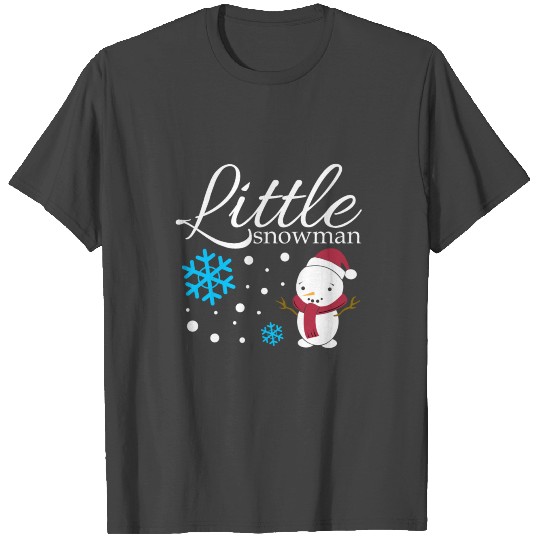 Little Snowman big head funny snow winter gift T Shirts