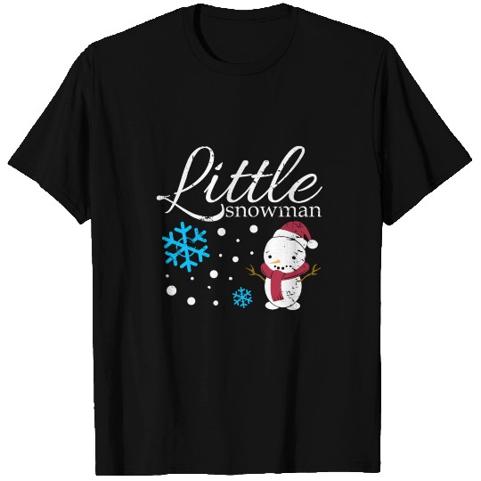 Little Snowman big head funny snow winter gift T Shirts