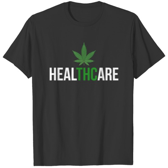 THC Healthcare Cannabis Ganja Cure Herb T Shirts