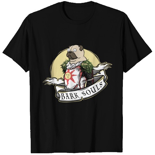 Bark Souls T Shirts - Pug Solaire - Dark Souls