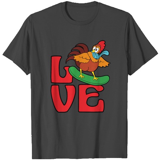 Chicken Snowboarding Snowboarder Winter Sports T Shirts
