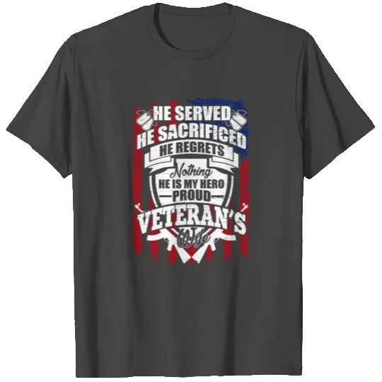 Veteran's Wife T Shirts, Navy Veteran T Shirts