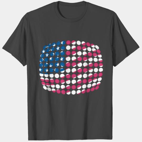 US flag (Dotted) T Shirts