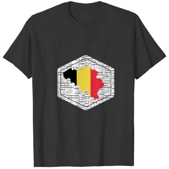 Belgium Map T-shirt