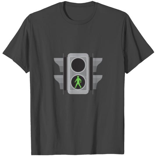 Traffic Light Man Walking T Shirts