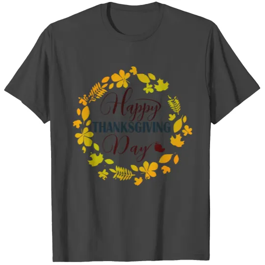 Thanks Giving Happy Thanks Giving Day Floral 400 T Shirts
