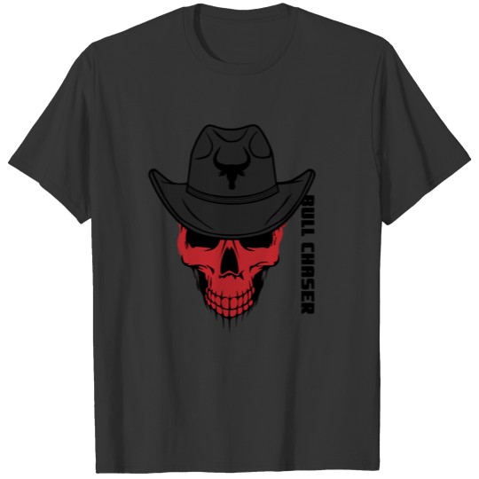 Bull Chaser Skull Halloween T-shirt