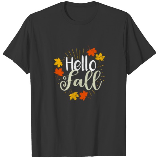 Hello Autumn Hello Fall Gift T-shirt