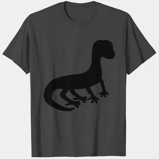 silhouette shadow lizard gecko snake reptile stalk T Shirts