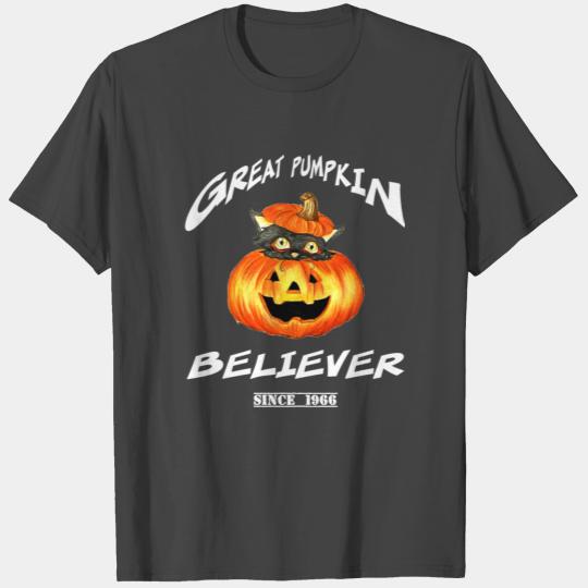 Peanuts-Great Pumpkin believer halloween T Shirts