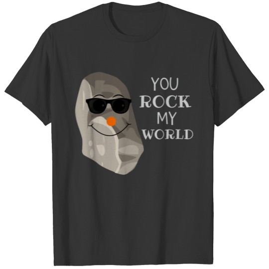 You Rock My World Funny Rock Pun T-shirt