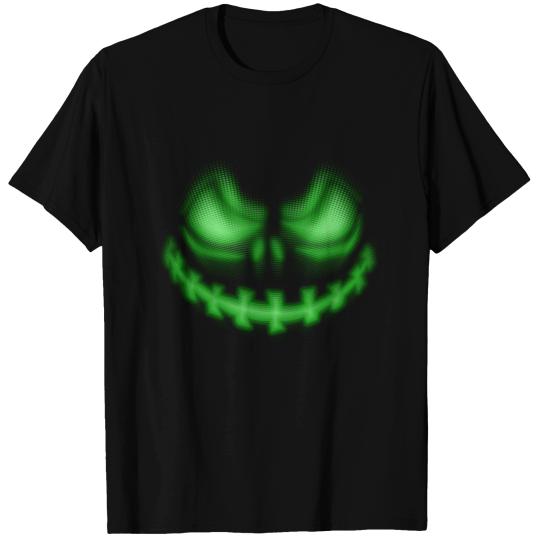 Halloween pumpkin green dotted T Shirts