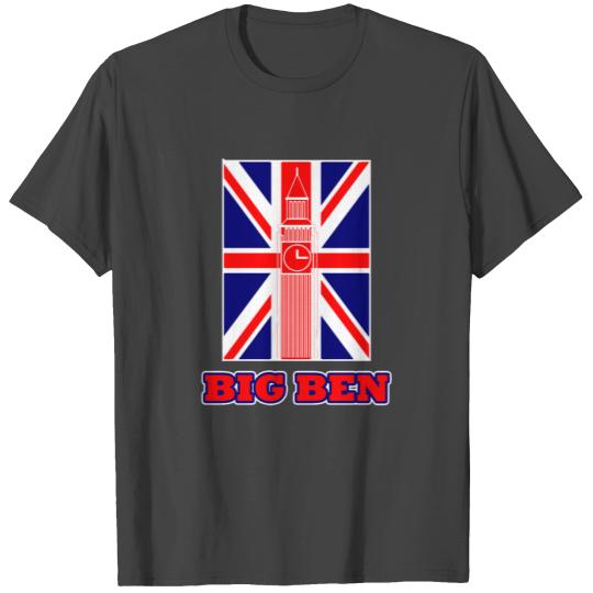 Big Ben on Flag T Shirts