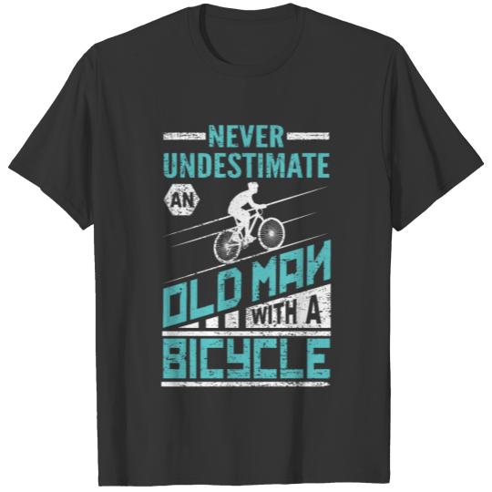 Old Man in Bike T Shirts