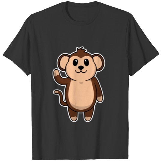 Baby Animal Child Monkey Ape Cute Sweet Gift T Shirts