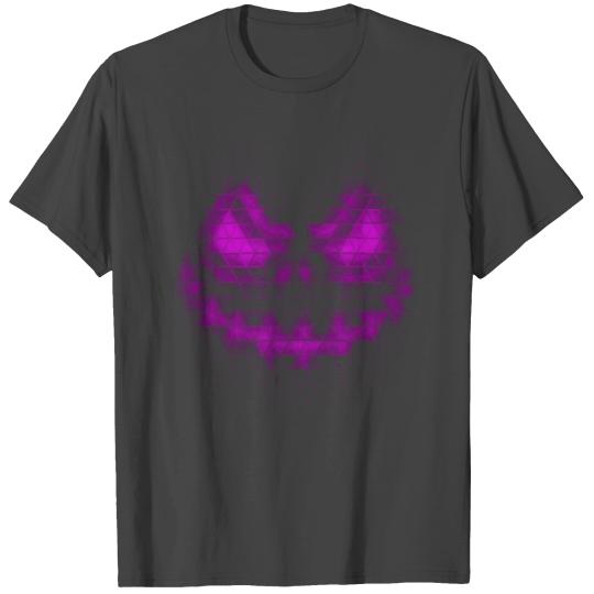 Halloween pumpkin fractal evil purple T Shirts