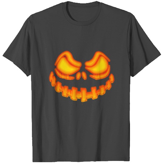 Halloween pumpkin stripes evil orange T Shirts