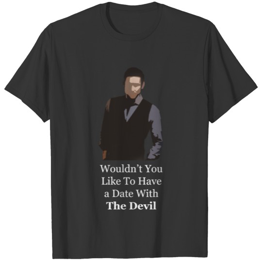 Date With The Devil white T Shirts