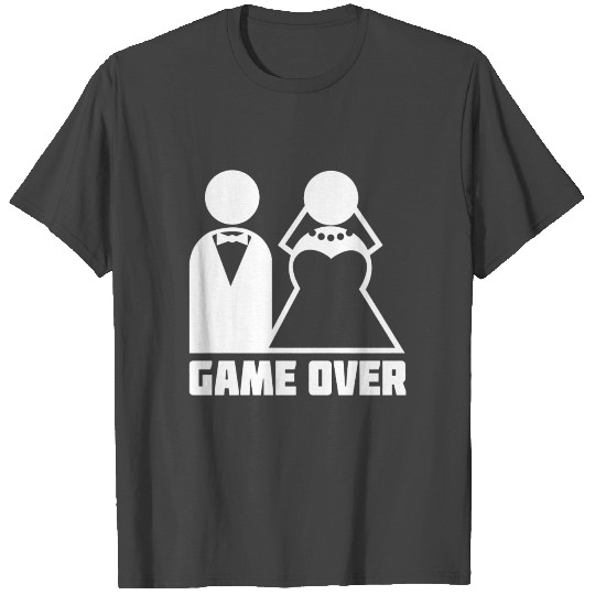 Game Over bachelor party married become husband wi T Shirts