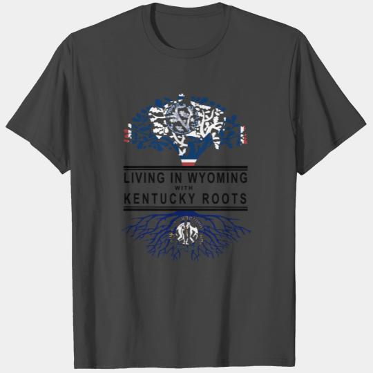living in wyoming with kentucky root country treen T Shirts