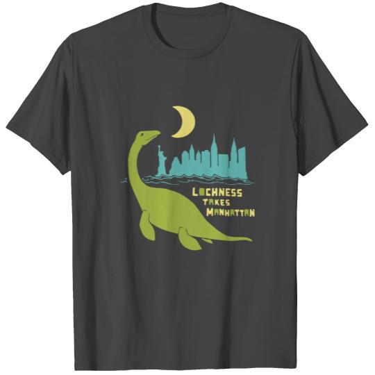 SALE Loch Ness Takes Manhattan Unisex Mens Retro S T Shirts